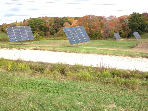 Ground-mounted solar system in Medford, MA